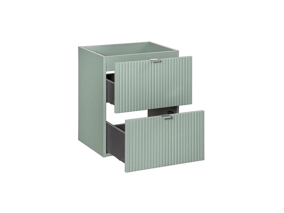 Mobile sottolavabo 50cm 2 cassetti Verde Giada