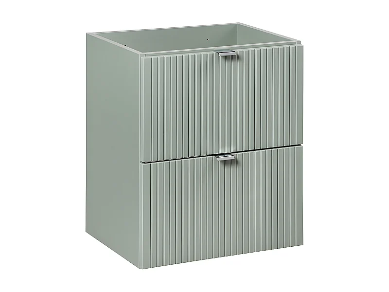Mueble bajo lavabo 50cm 2 cajones Jade Verde