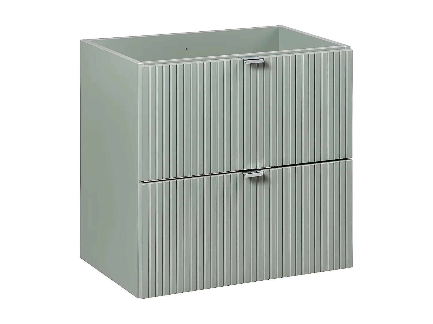 Meuble sous-vasque 60cm 2 tiroirs Jade Vert