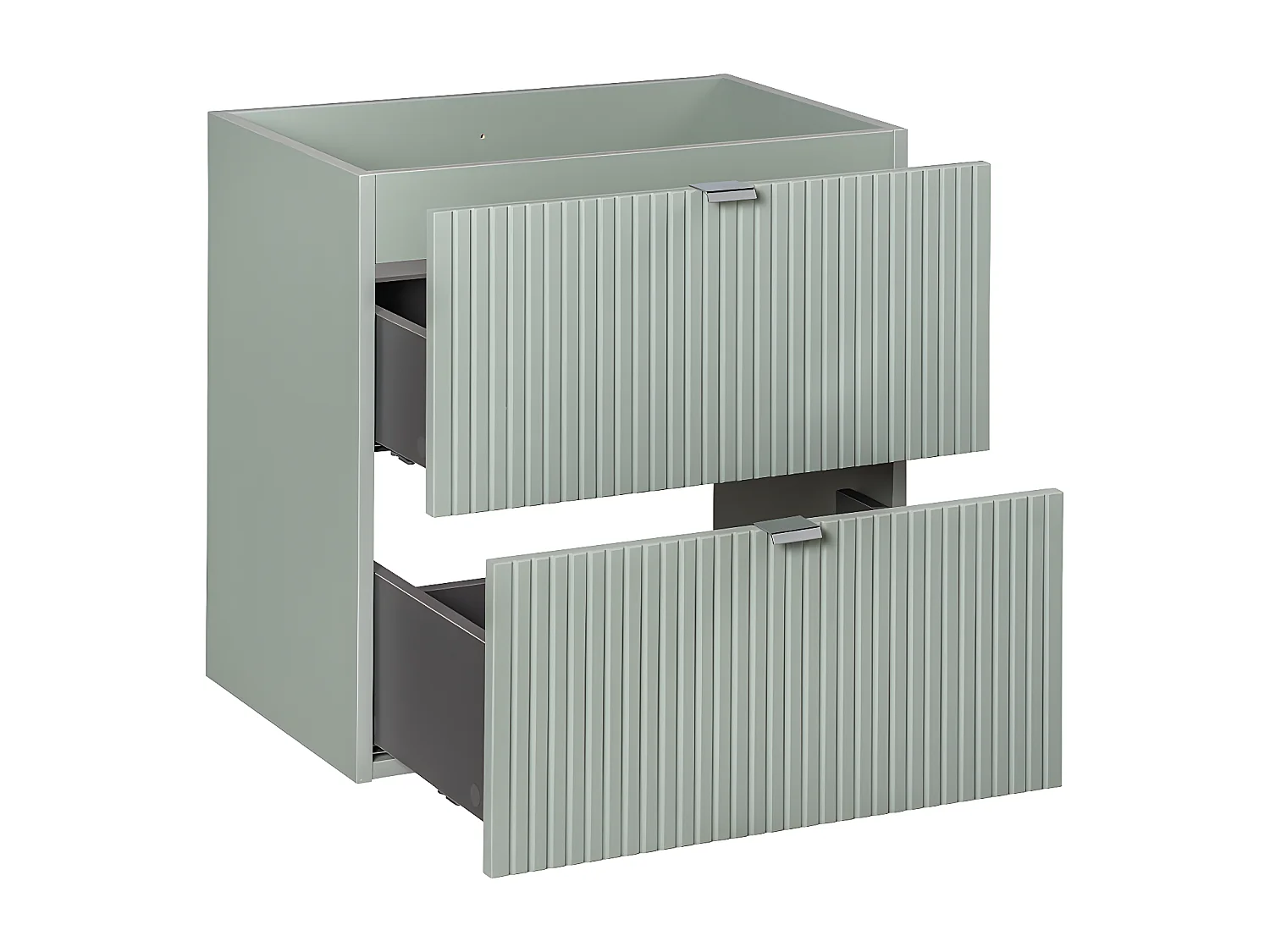 Meuble sous-vasque 60cm 2 tiroirs Jade Vert