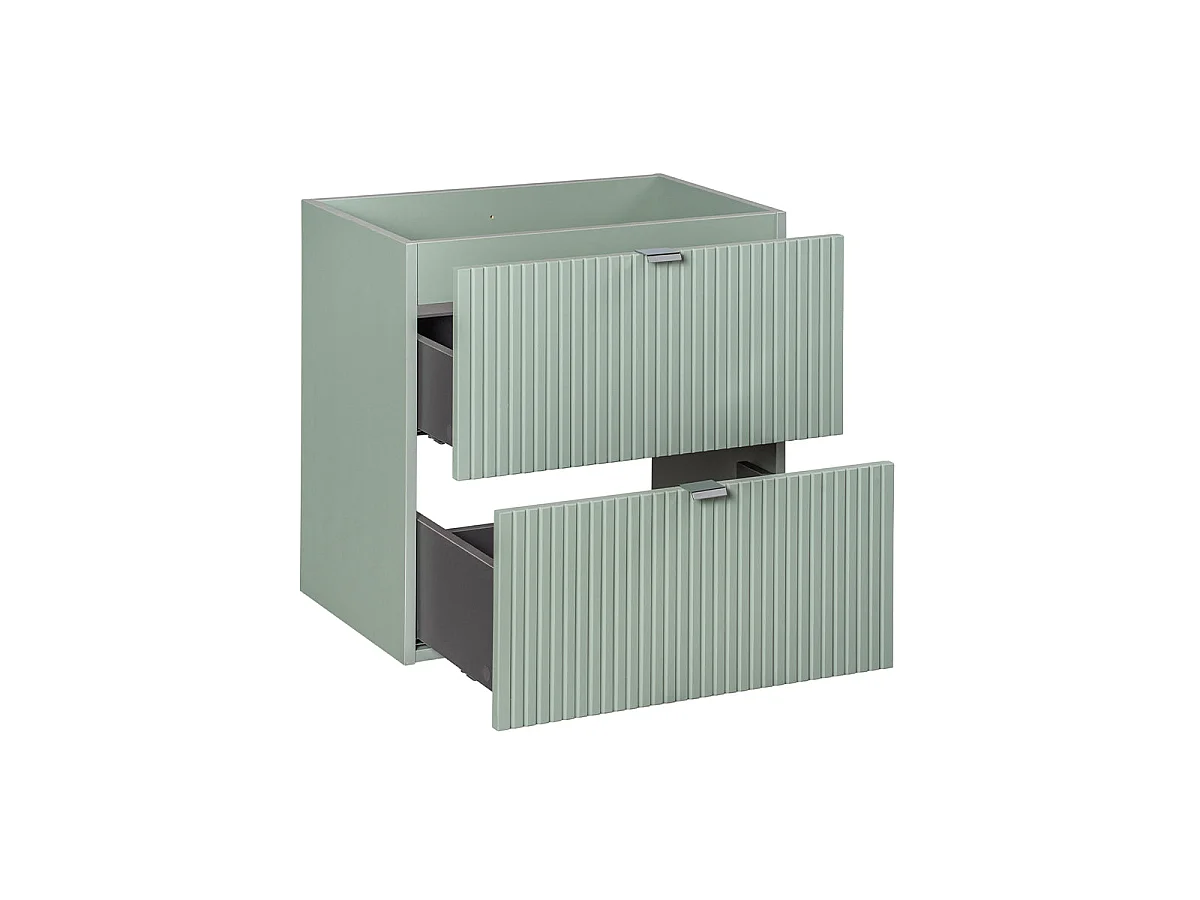 Móvel lavatório 60cm 2 gavetas Verde Jade