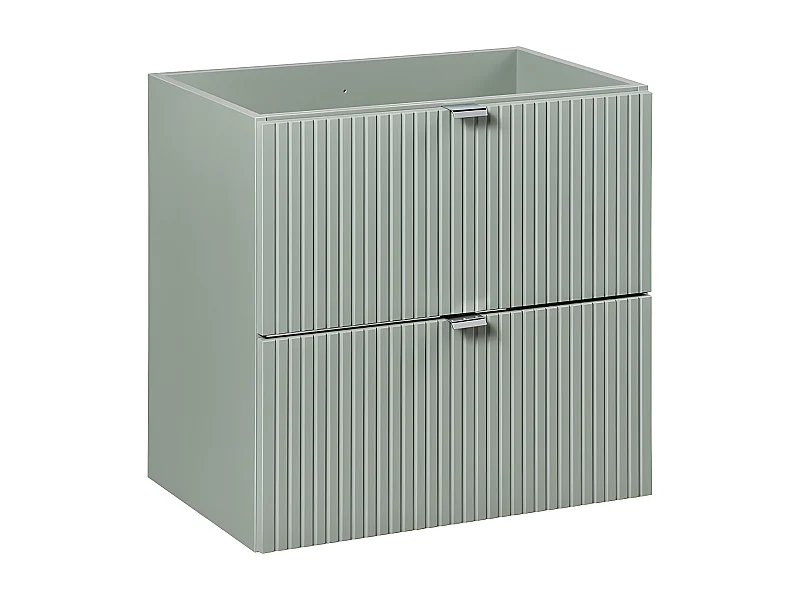 Mueble bajo lavabo 60cm 2 cajones Jade Verde