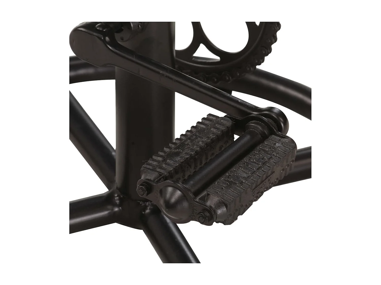 Tabourets de bar avec motif lot de 2 noir/marron cuir véritable