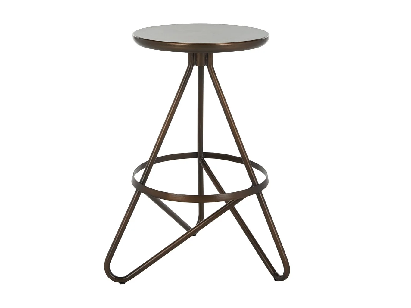 Tabouret de bar & de comptoir Cuivre antique 41 X 41 X 60.96 cm - Velva
