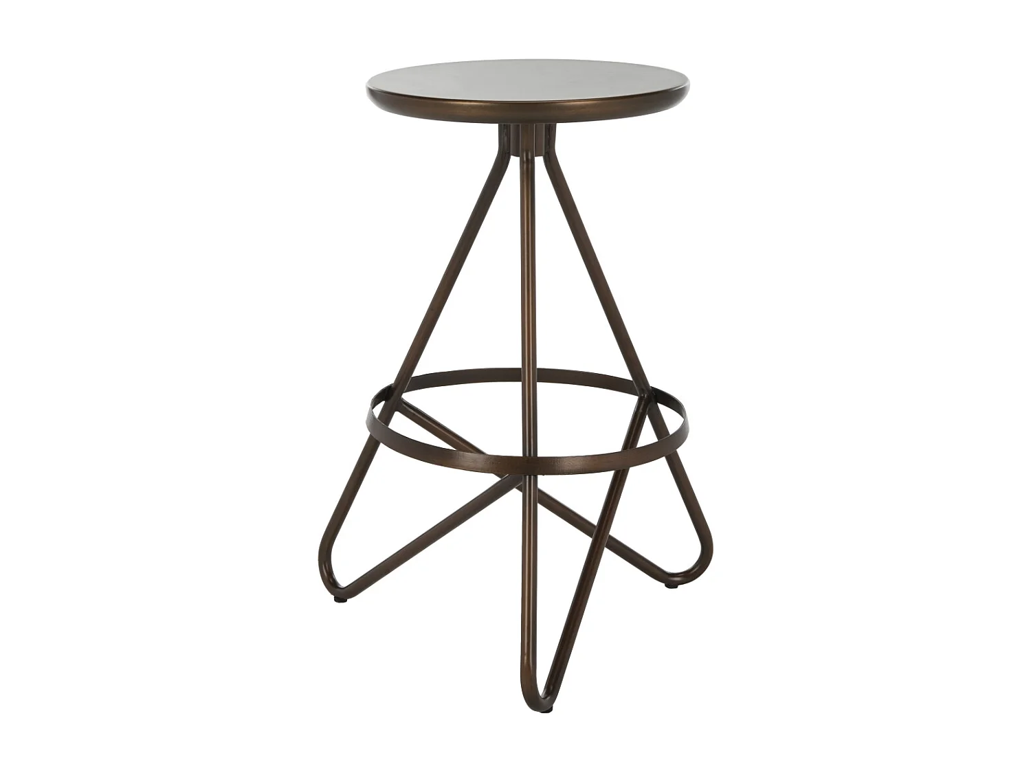 Tabouret de bar & de comptoir Cuivre antique 41 X 41 X 60.96 cm - Velva