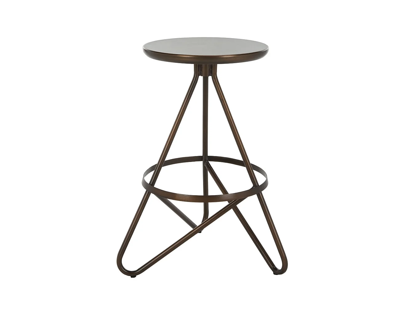 Tabouret de bar & de comptoir Cuivre antique 41 X 41 X 60.96 cm - Velva