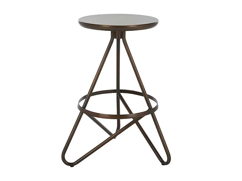 Tabouret de bar & de comptoir Cuivre antique 41 X 41 X 60.96 cm - Velva