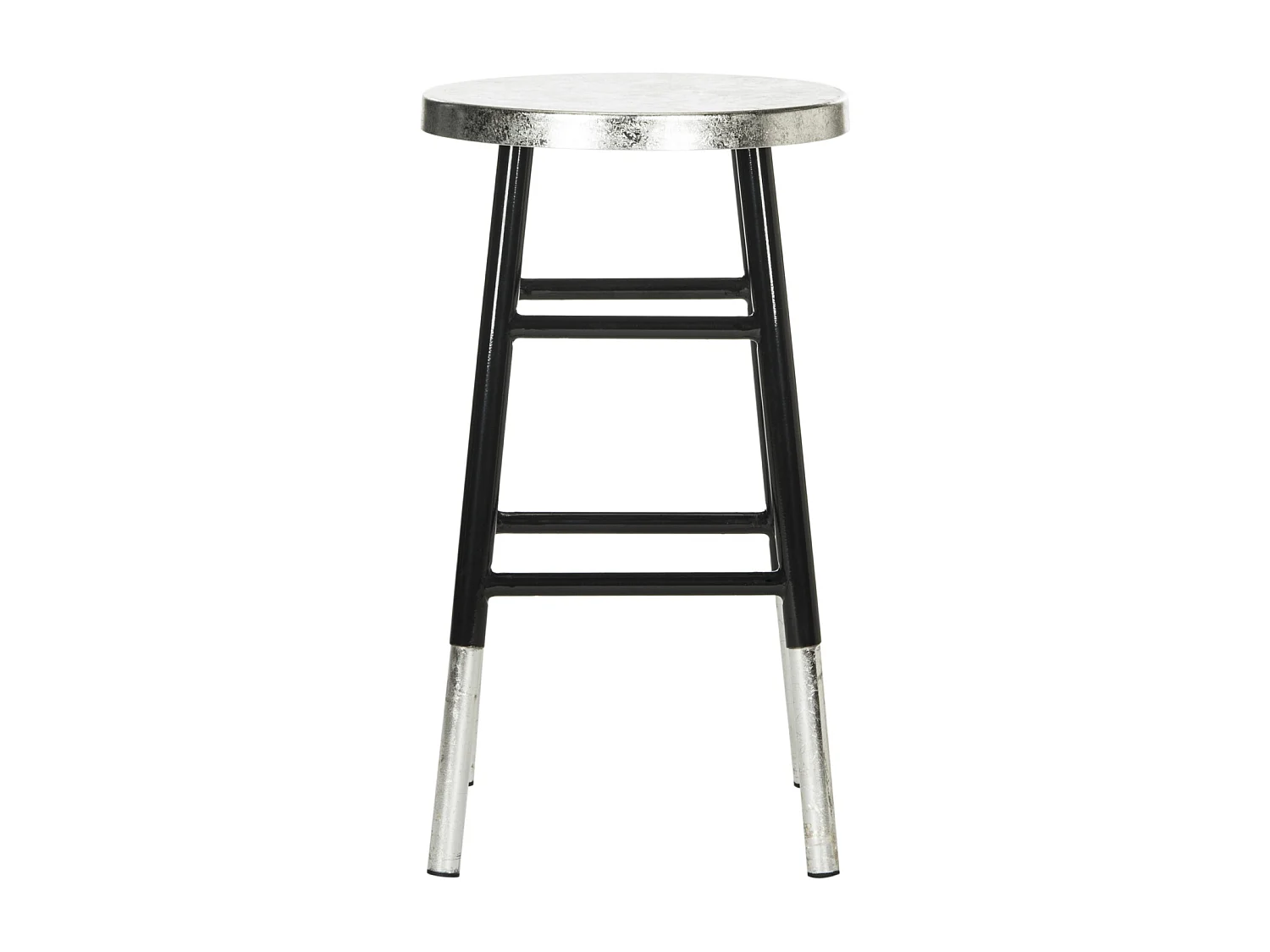 Tabouret de bar & de comptoir Noir et argent 34 X 34 X 60.96 cm - Lala