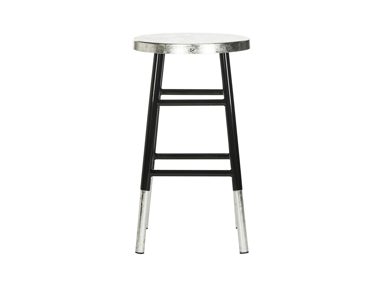 Tabouret de bar & de comptoir Noir et argent 34 X 34 X 60.96 cm - Lala