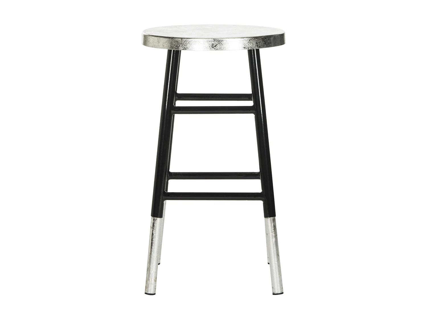 Tabouret de bar & de comptoir Noir et argent 34 X 34 X 60.96 cm - Lala