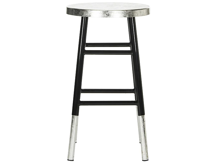 Tabouret de bar & de comptoir Noir et argent 34 X 34 X 60.96 cm - Lala