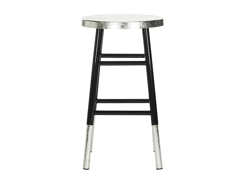 Tabouret de bar & de comptoir Noir et argent 34 X 34 X 60.96 cm - Lala