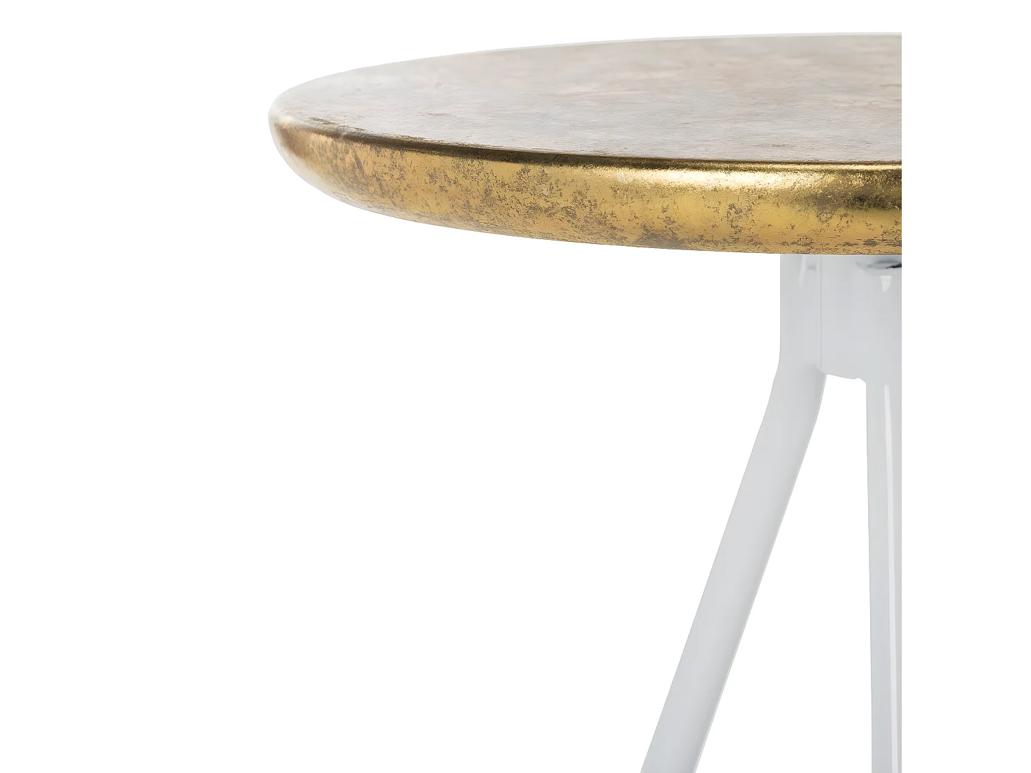 Tabouret de bar & de comptoir Or et blanc 41 X 41 X 60.96 cm - Velva