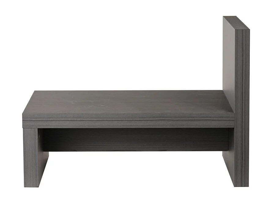 Table de chevet asymétrique décor bois de chêne cendré - BRONX 6669