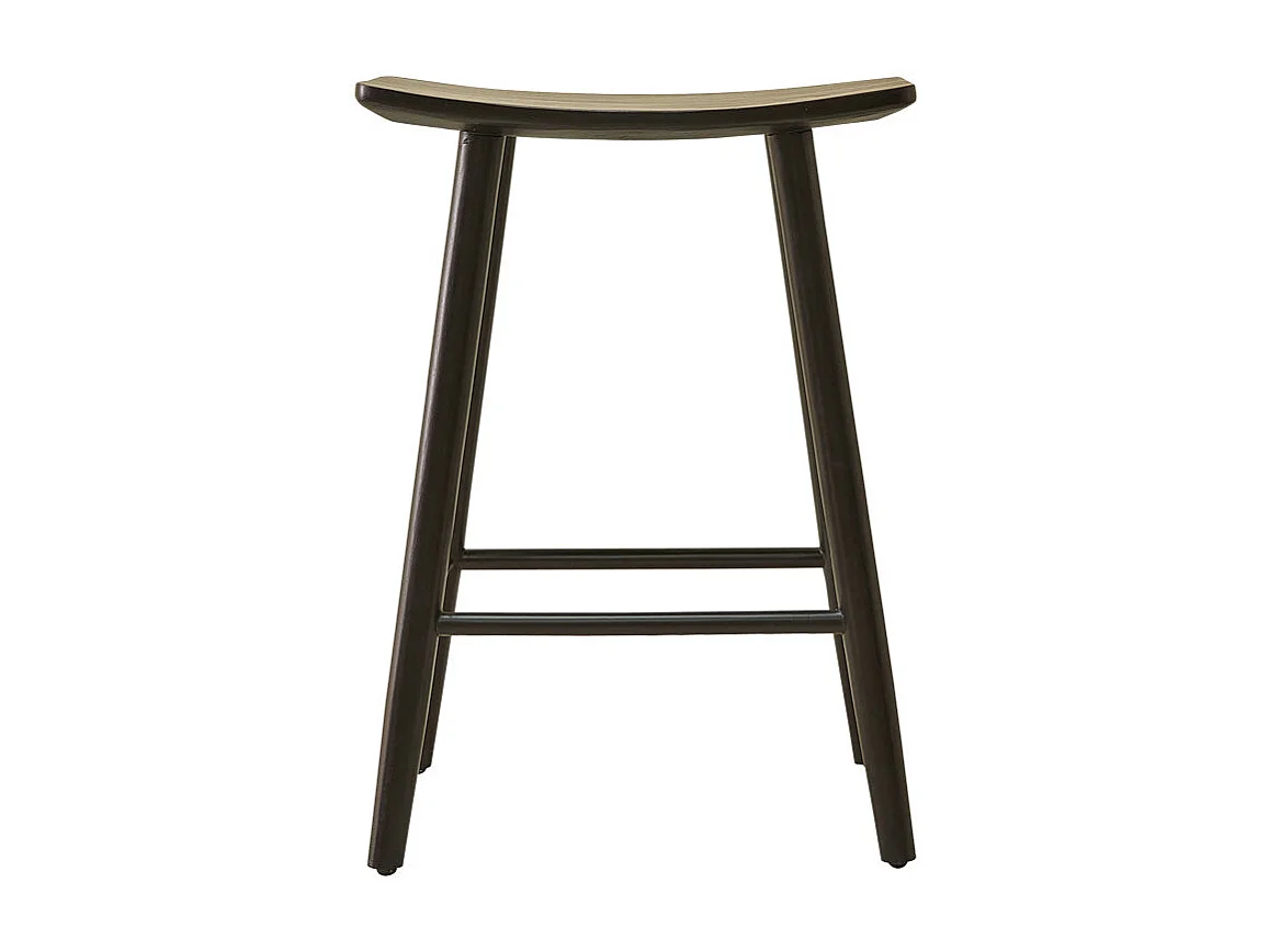 Tabouret de bar en teck massif