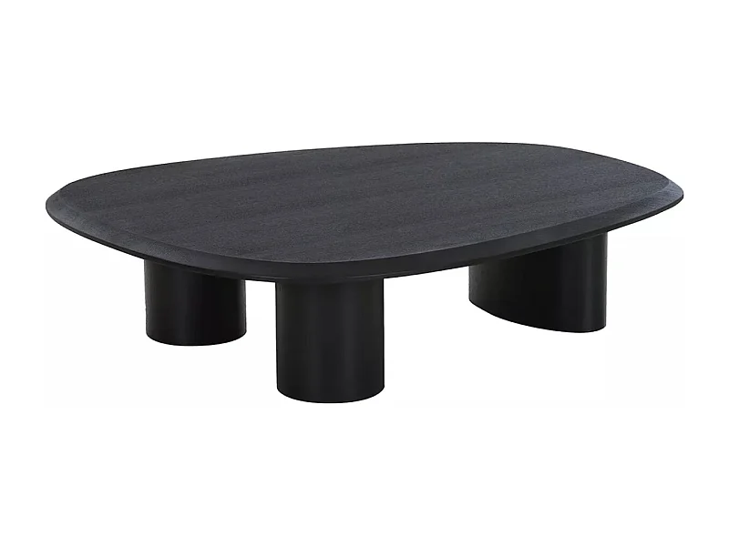 TIRANO - Table basse en placage de frêne noir au design contemporain