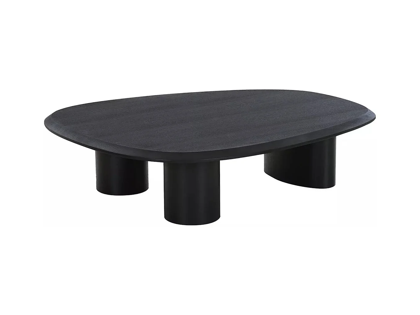 TIRANO - Table basse en placage de frêne noir au design contemporain