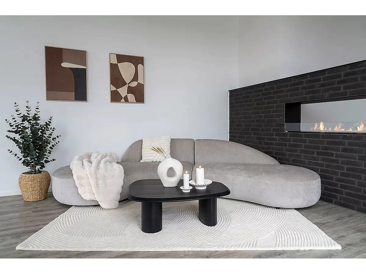 TIRANO zwarte essenhouten salontafel