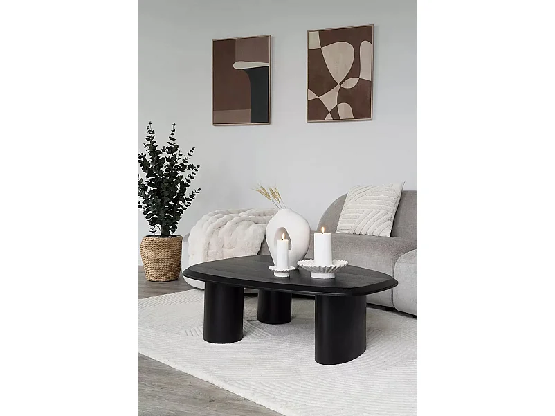 TIRANO zwarte essenhouten salontafel