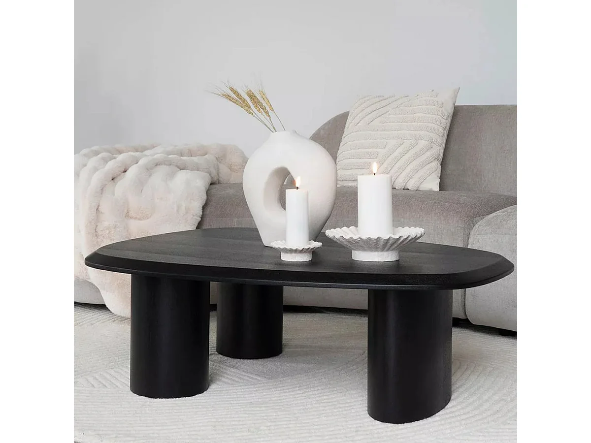 TIRANO zwarte essenhouten salontafel