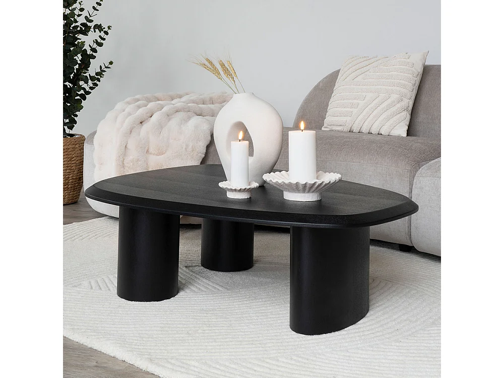 TIRANO zwarte essenhouten salontafel