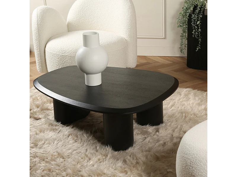 TIRANO zwarte essenhouten salontafel