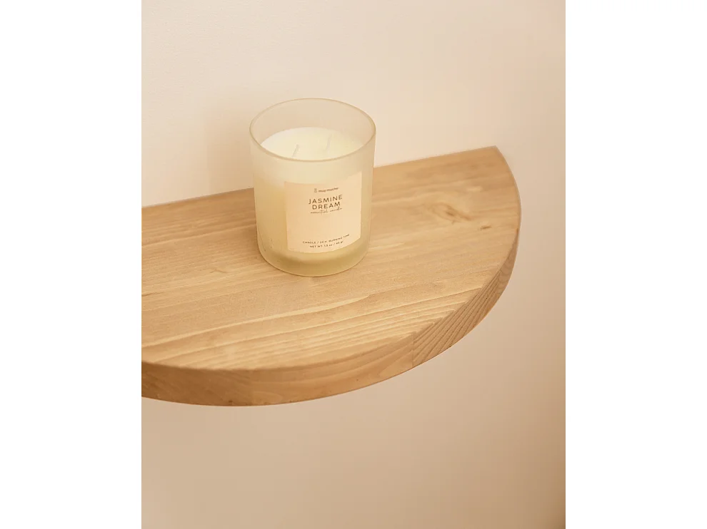 Mesita de noche de pared de madera de abeto Decowood en color roble medio de 40x3,2cm - TOKYO - DECOWOOD