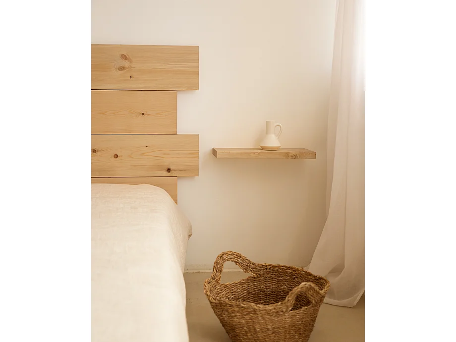 Table de chevet en bois de sapin marron 45x3,2cm - HAK - DECOWOOD