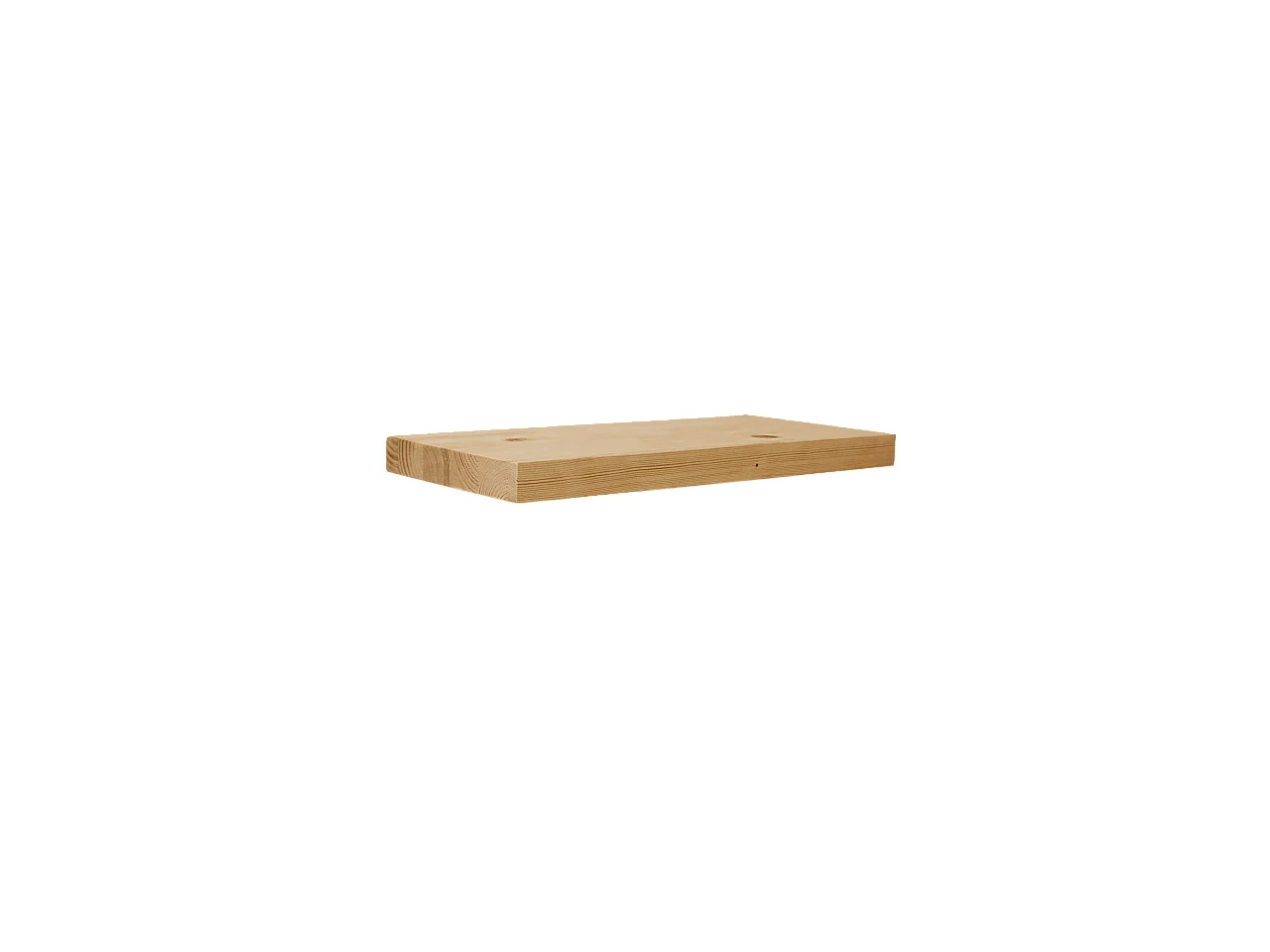 Comodino in legno massello in tono marrone chiaro 45x3,2cm - HAK - DECOWOOD