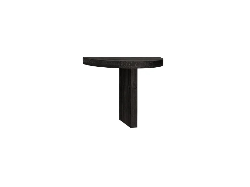 Comodino in legno massello in tono nero 40x27cm - TOKYO - DECOWOOD