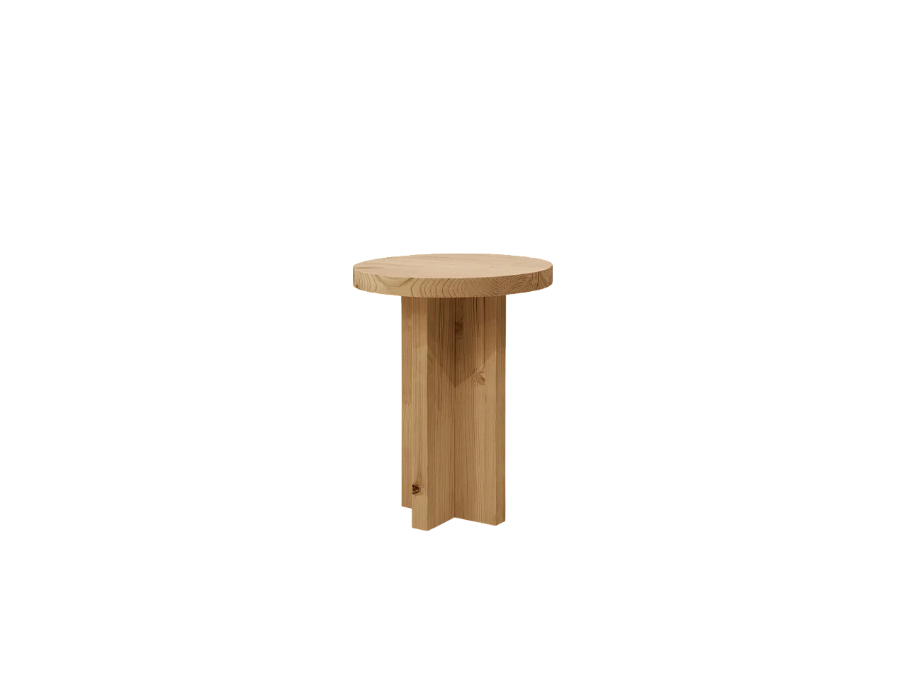 Table de chevet en bois de sapin marron 45x35cm - TOKYO - DECOWOOD