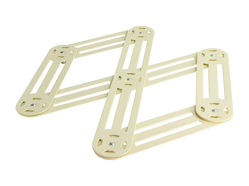 Dessous de plat étirable en inox vanille 19x35 cm