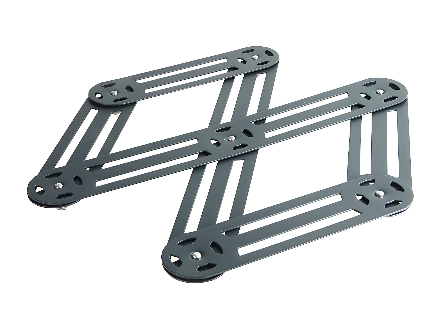 Dessous de plat étirable en inox anthracite 19x35 cm