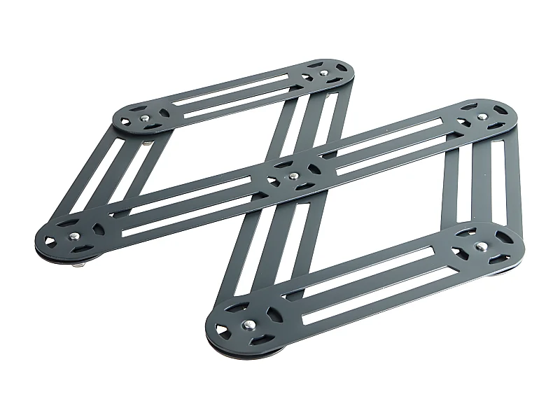 Dessous de plat étirable en inox anthracite 19x35 cm