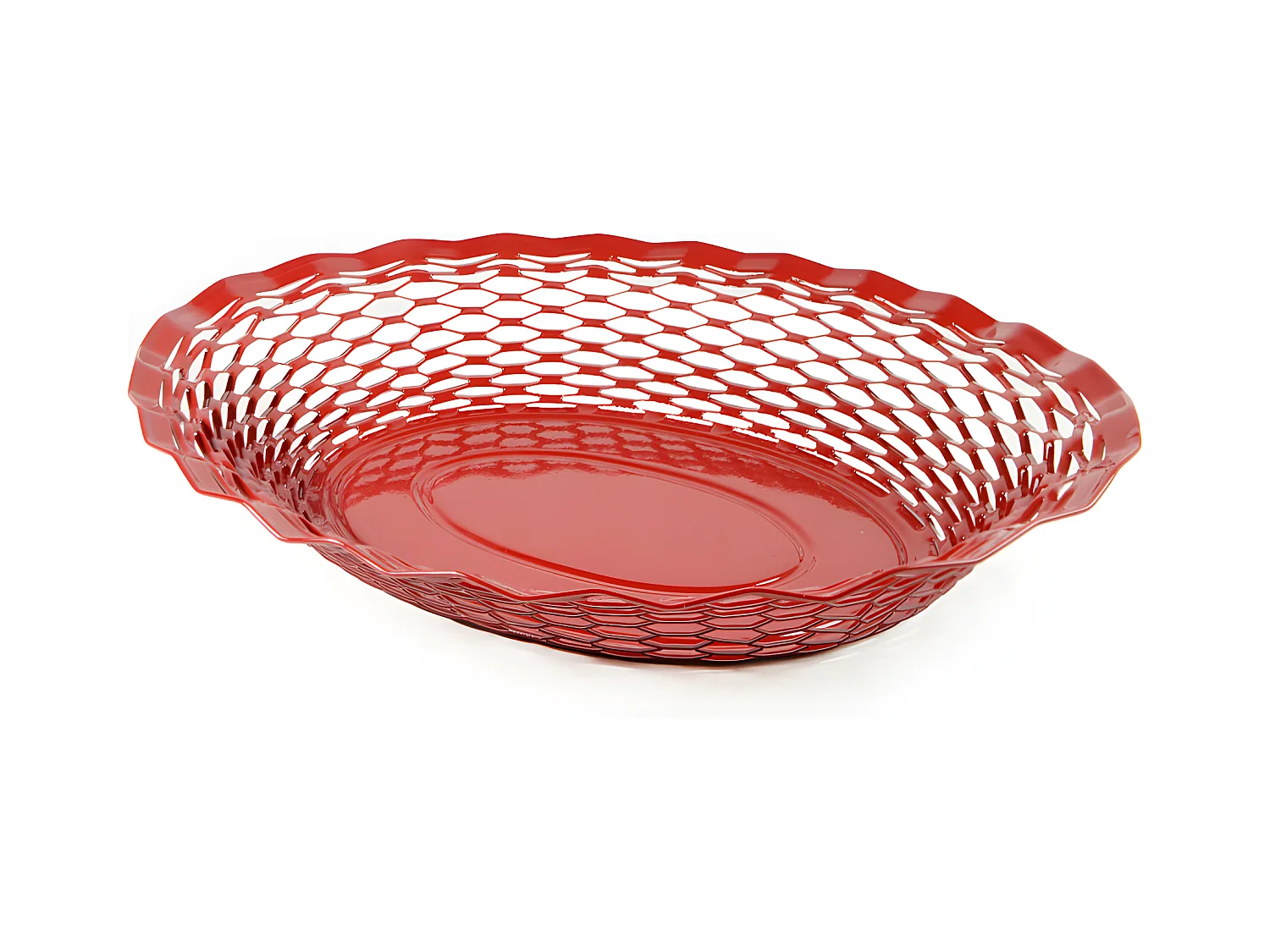 Corbeille à pain 25x18 cm rouge