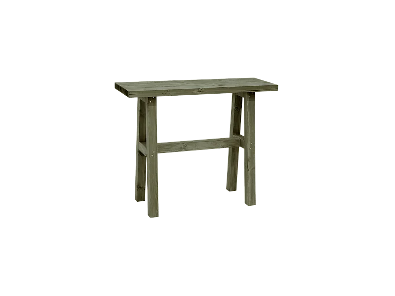 Consolle in legno massello in tono verde 100x80cm - BATÁN - DECOWOOD