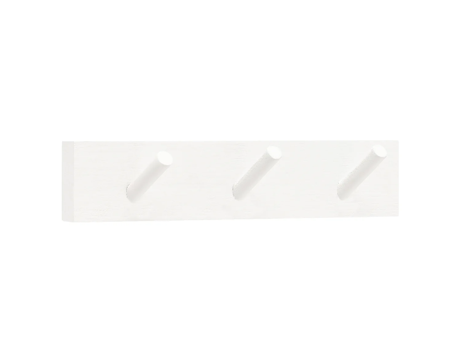 Colgador de pared de madera maciza en tono blanco de 26x5cm - KATE - DECOWOOD