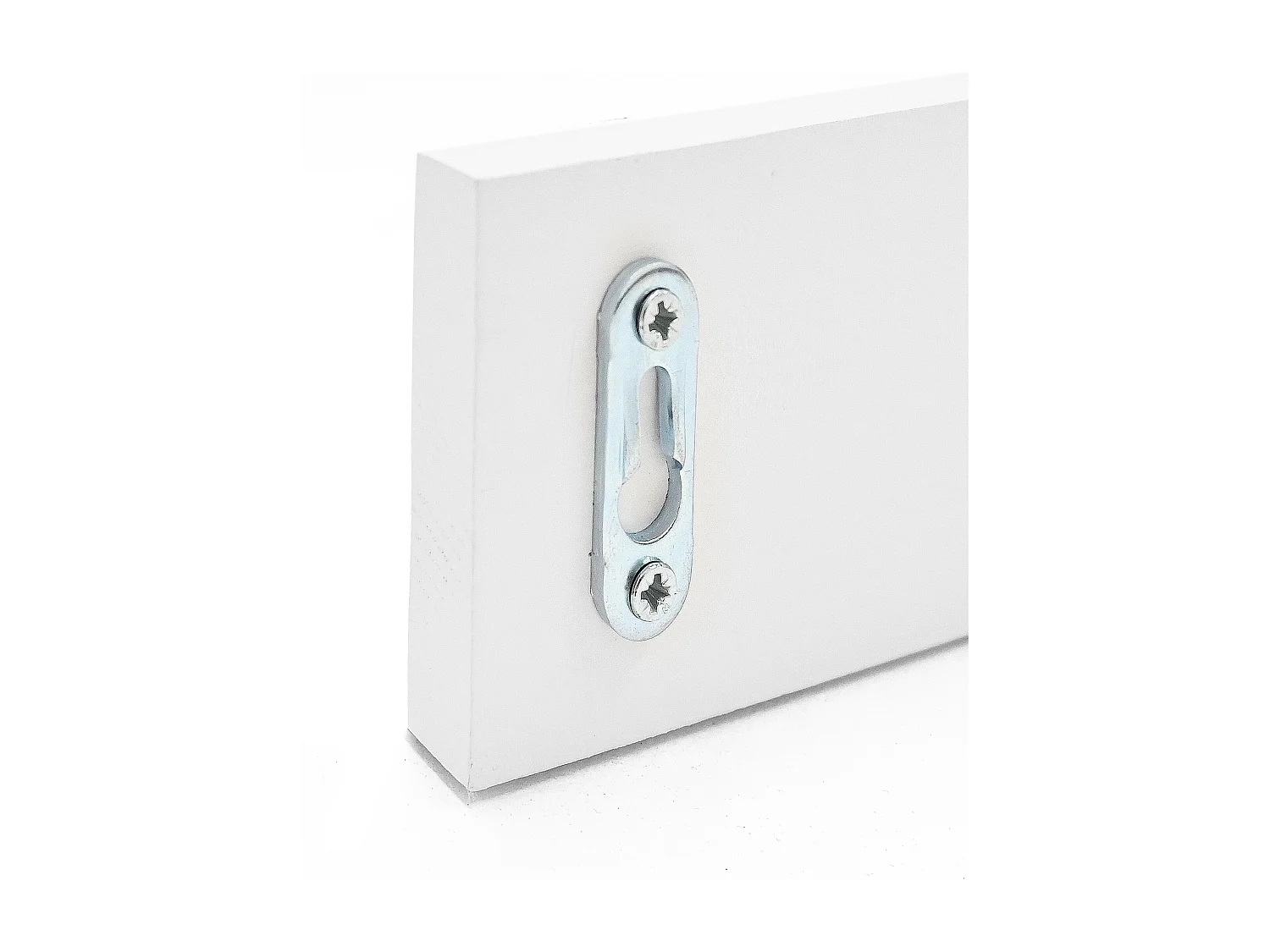 Appendiabiti da parete in legno massello in tono bianco 26x5cm - KATE - DECOWOOD