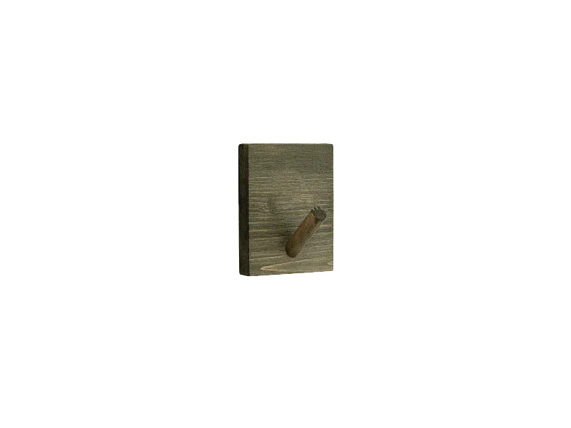 Colgador de pared de madera maciza en tono verde de 8x6cm - KATE - DECOWOOD