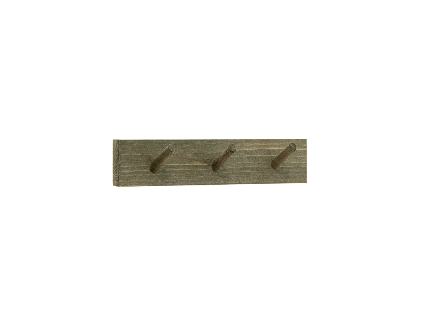 Colgador de pared de madera maciza en tono olivo de 26x5cm - KATE - DECOWOOD