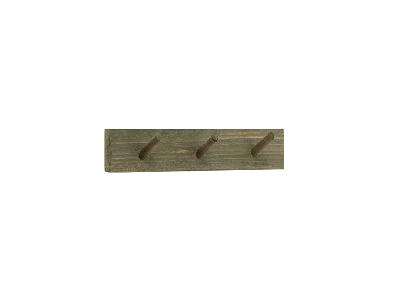 Colgador de pared de madera maciza en tono olivo de 26x5cm - KATE - DECOWOOD