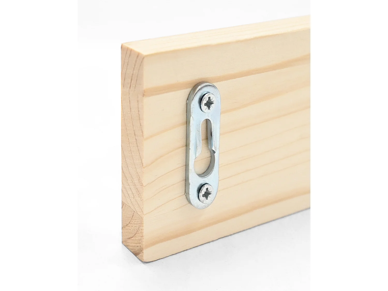 Colgador de pared de madera maciza en tono natural de 61x5cm - KATE - DECOWOOD