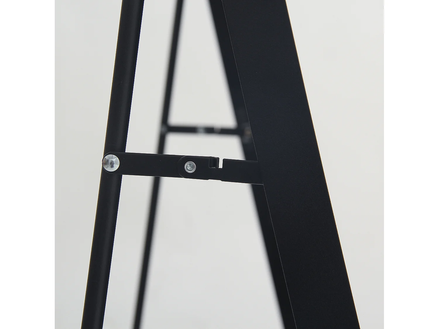 Miroir arqué pleine longueur - 53 x 162 cm Grand miroir arqué sur pied pleine longueur - Miroir de courtoisie pour salon, noir