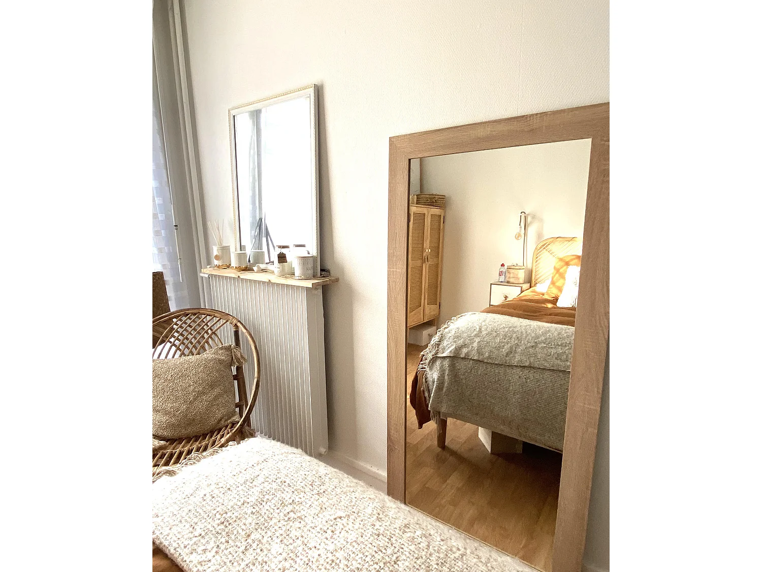 Miroir en bois 70x150cm