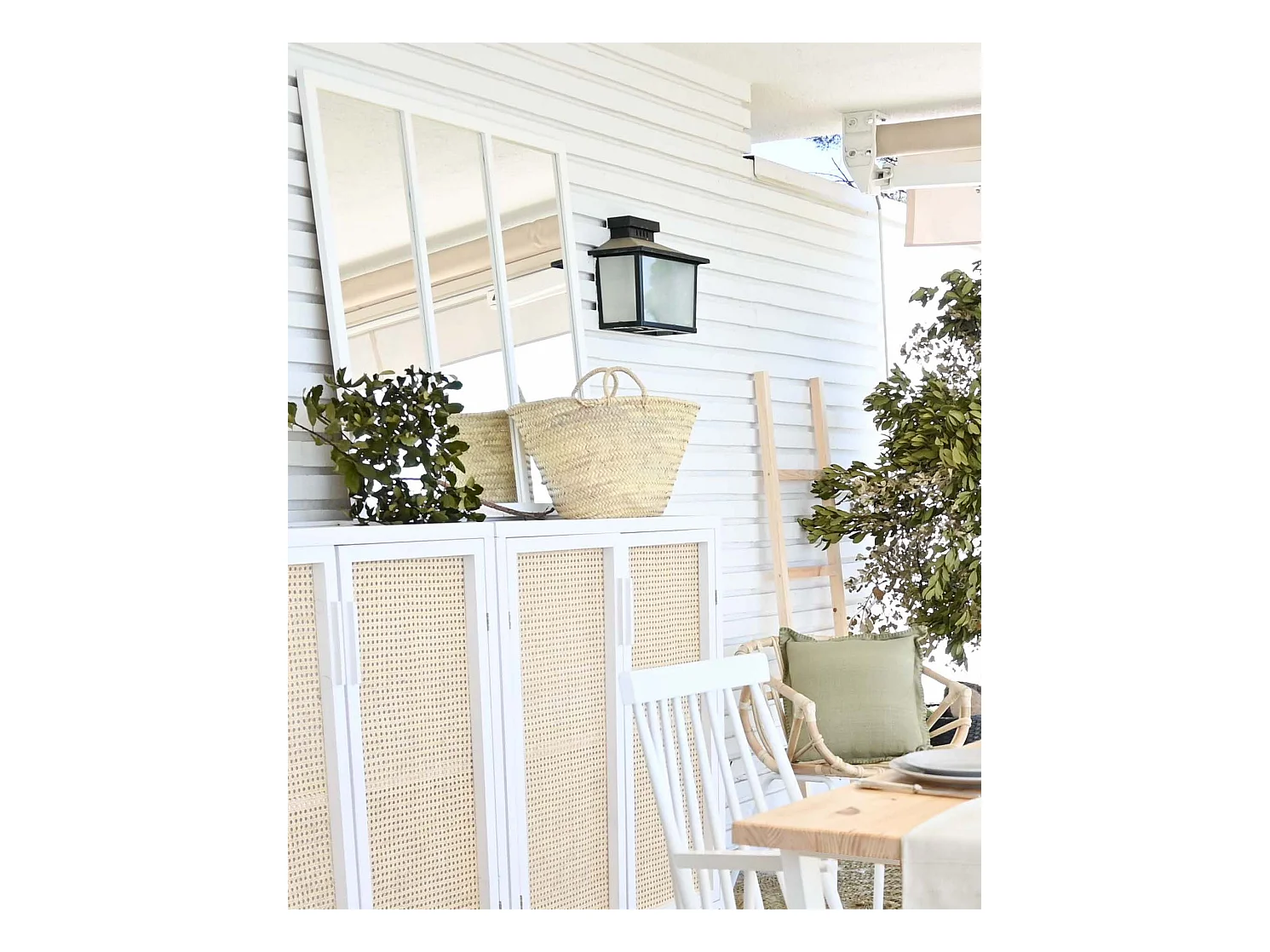 Espejo de pared I blanco - MILAN L - DECOWOOD