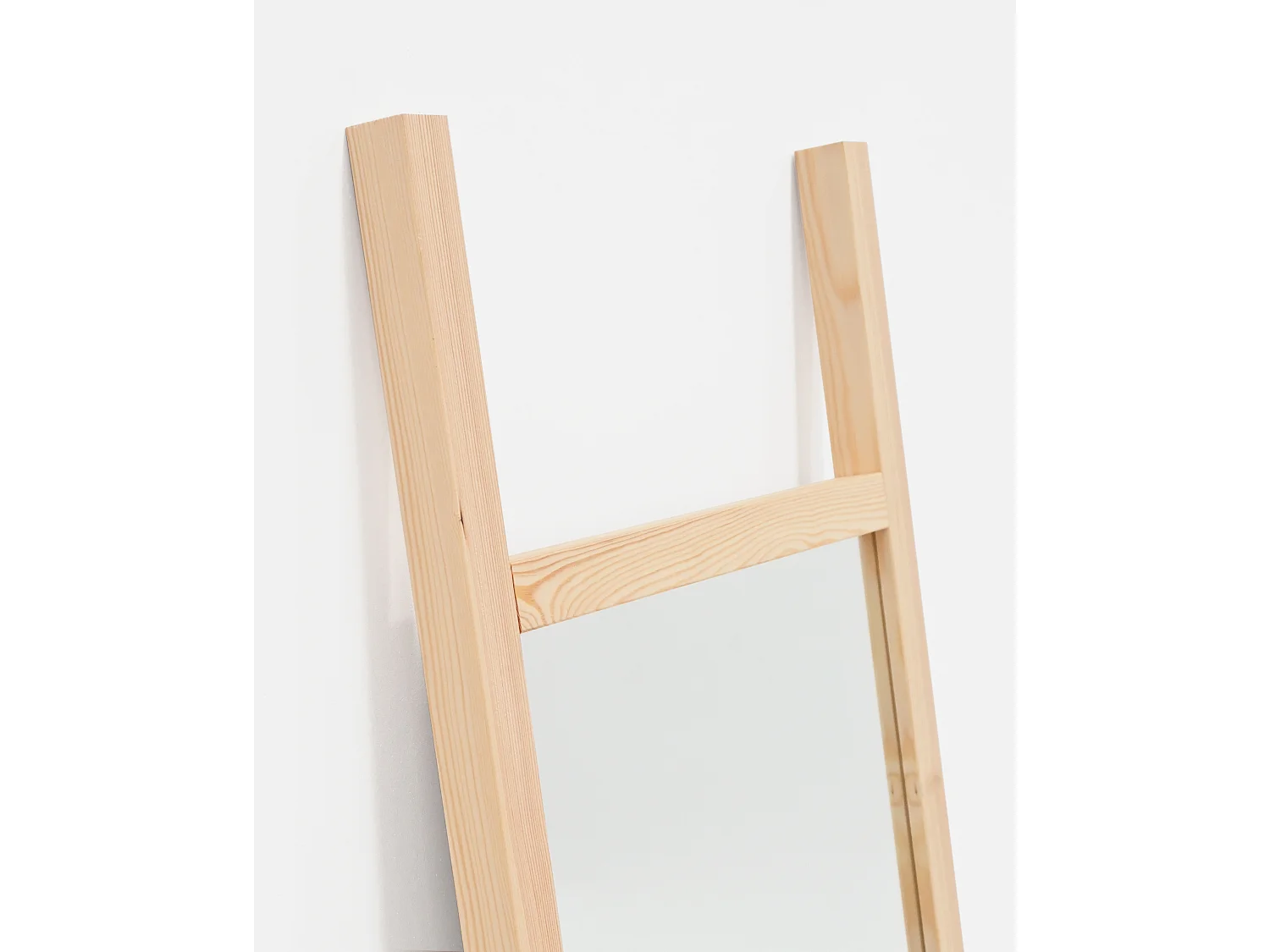 Espejo de madera maciza tono natural de 45x180cm - STAIRS - DECOWOOD