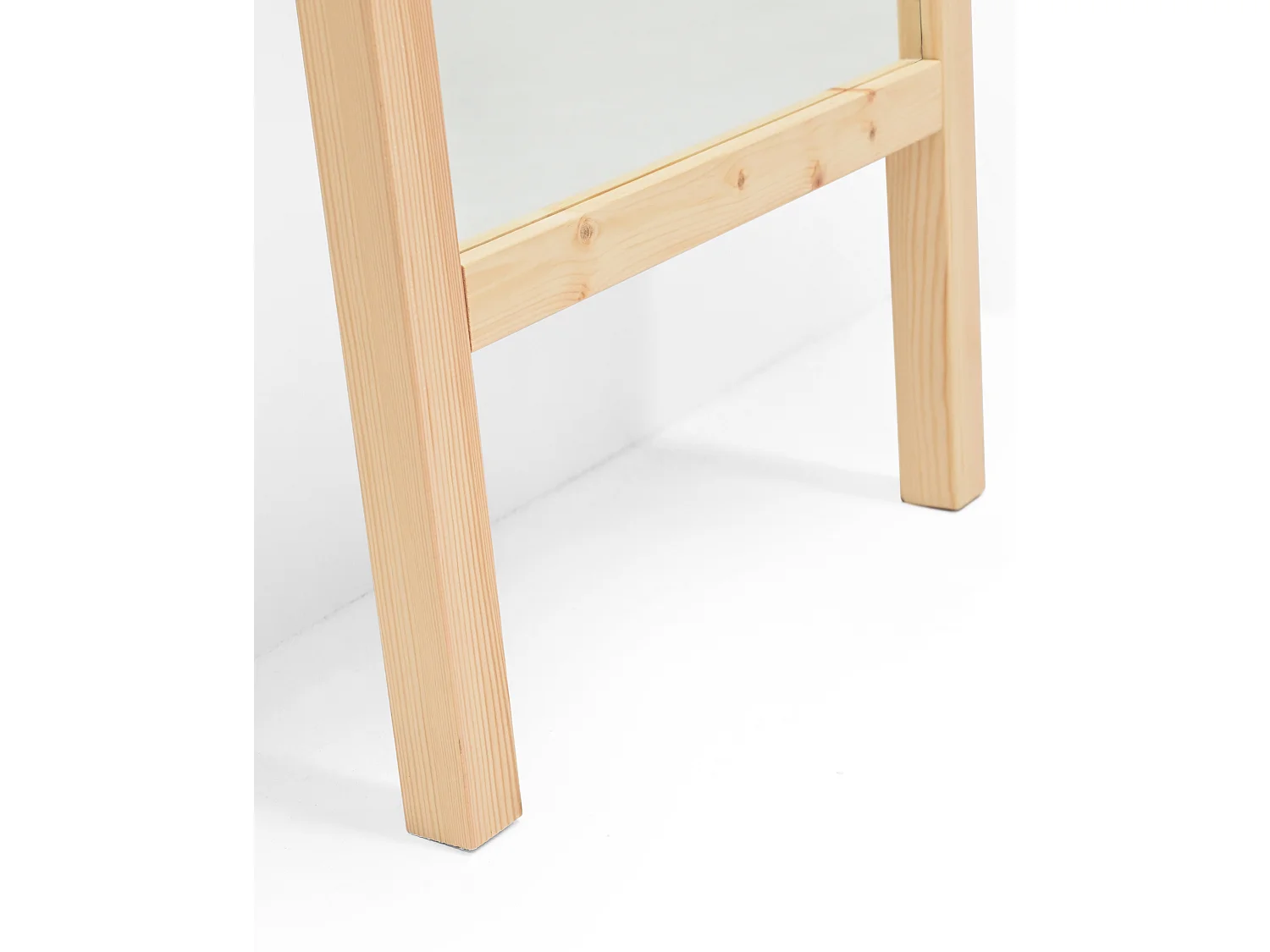 Espejo de madera maciza tono natural de 45x180cm - STAIRS - DECOWOOD