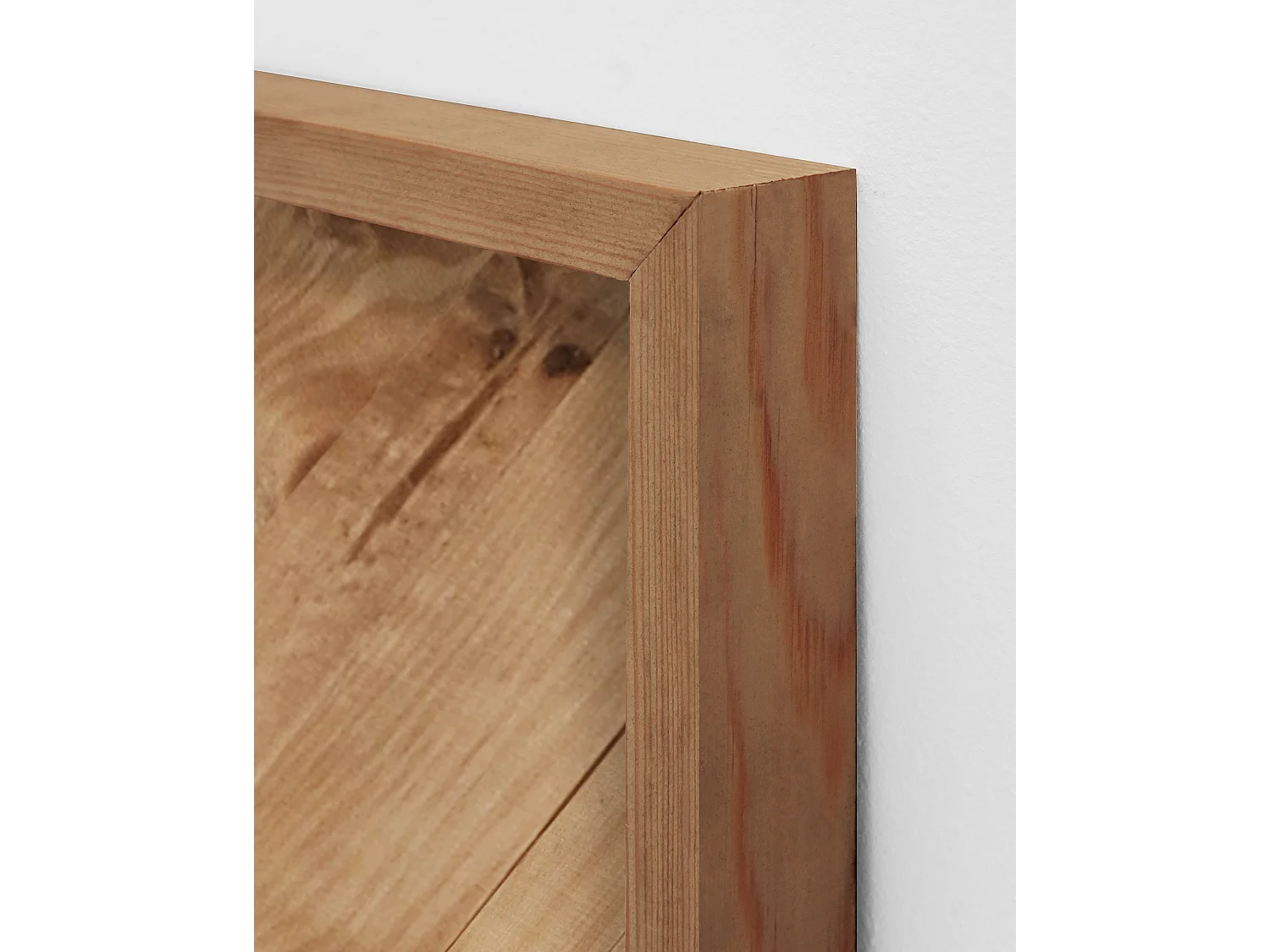 Espejo de madera maciza en tono roble oscuro de 163x84cm - VILLA - DECOWOOD