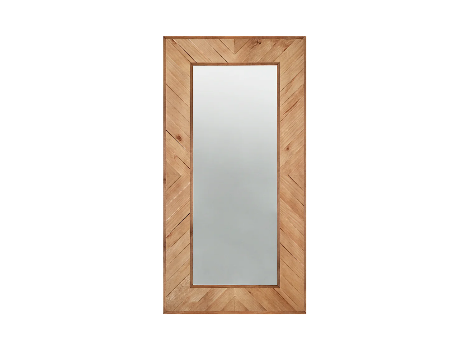 Espejo de madera maciza en tono roble oscuro de 163x84cm - VILLA - DECOWOOD