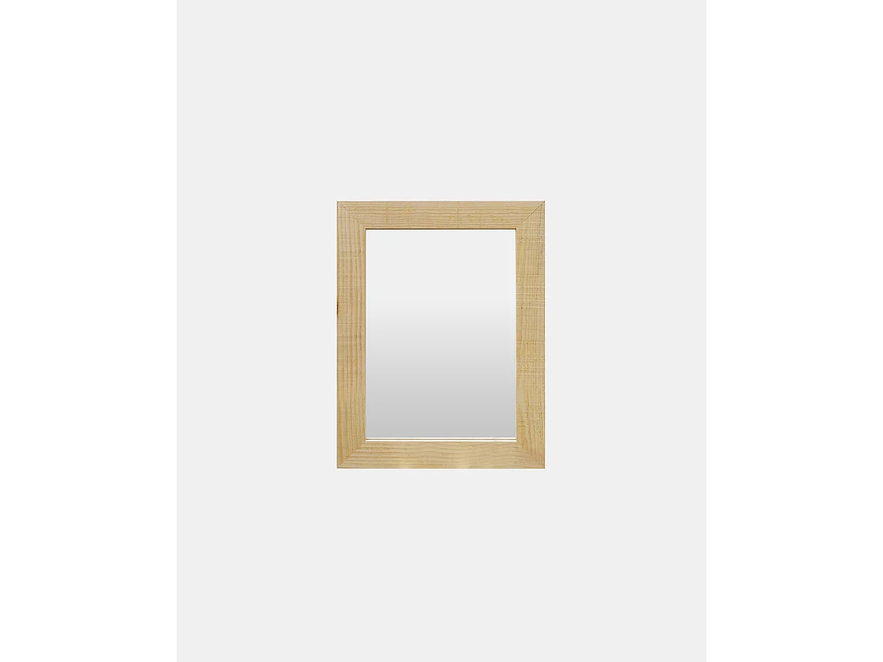 Espejo de madera maciza tono natural de 66x86cm - PINAL - DECOWOOD